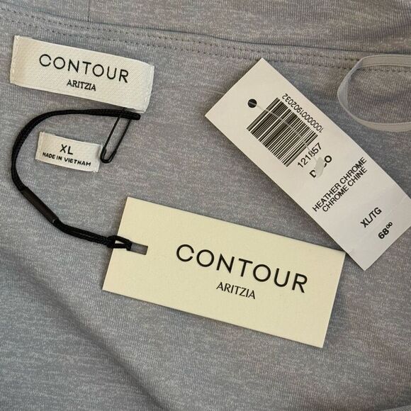 Babaton Aritzia Contour Crew Scoop Neck Flip Down Long Sleeve Bodysuit - NWT - W - Picture 9 of 11